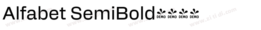 Alfabet SemiBold字体转换